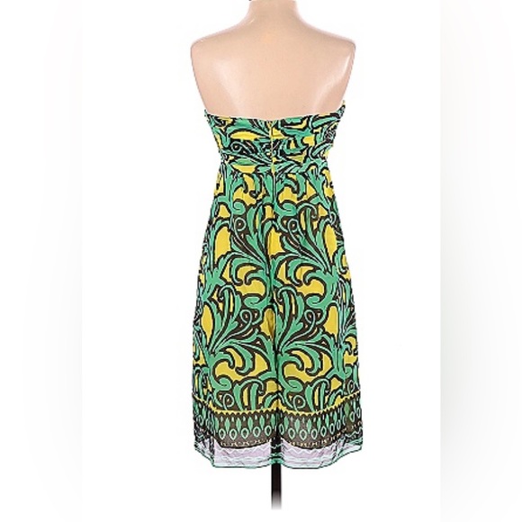 Milly silk strapless dress in like new cond - Picture 2 of 4